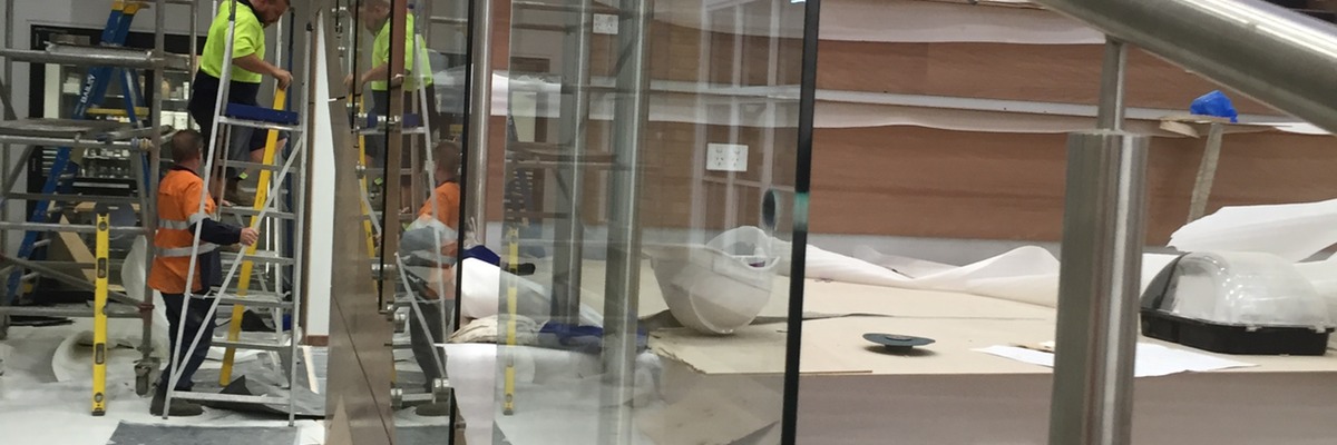 Theatre Step Glass Balustrade