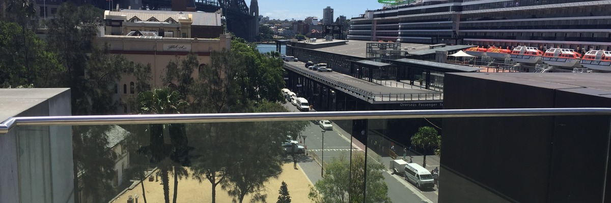 MCA Viewing Deck & Restaurant - Glass & Stainless Handrail